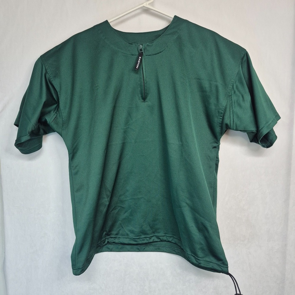 EASTON Adult Sport Warmup Waist Drawstring‎ Shirt Size M Green Football Baseball